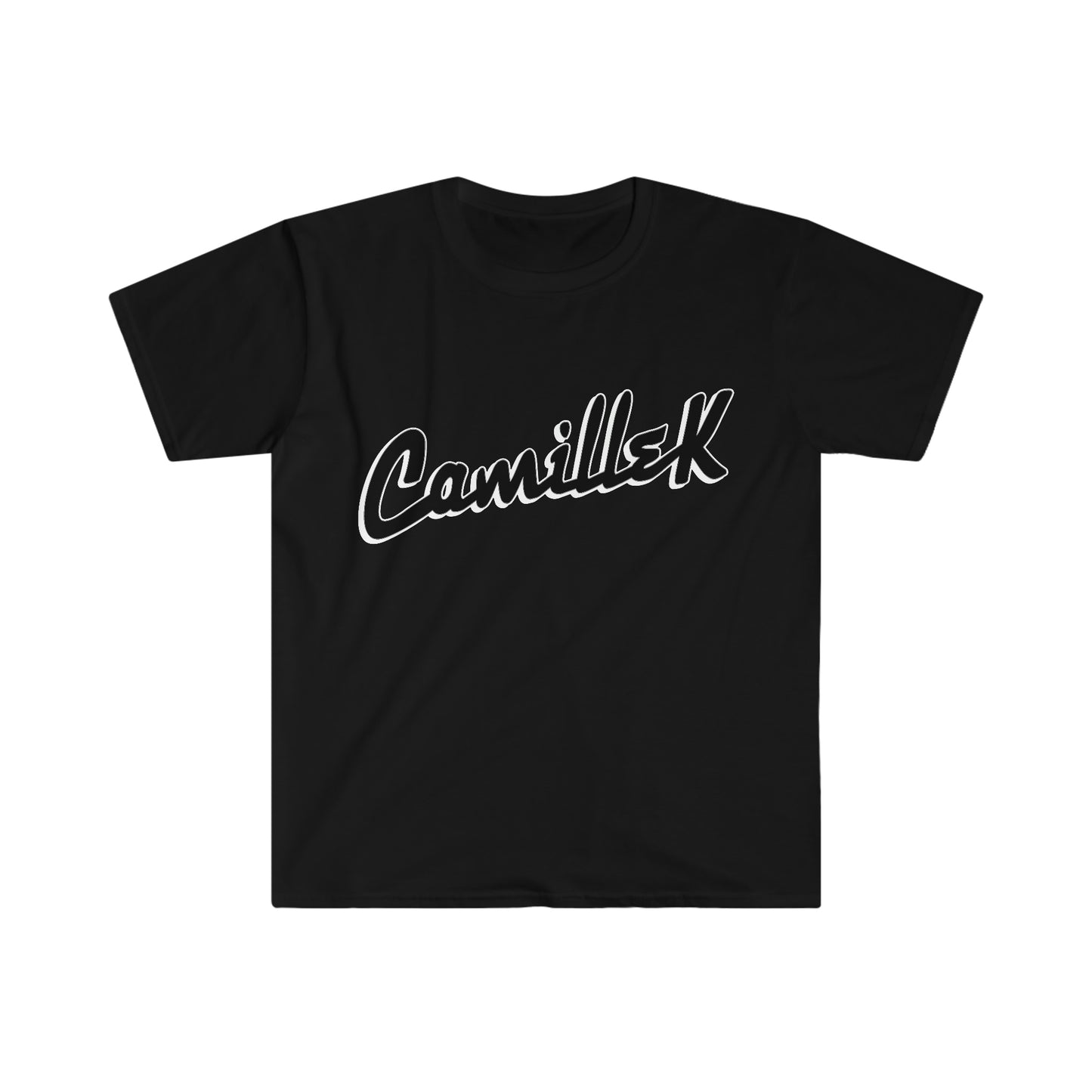 Camille K Script Logo Unisex Softstyle T-Shirt