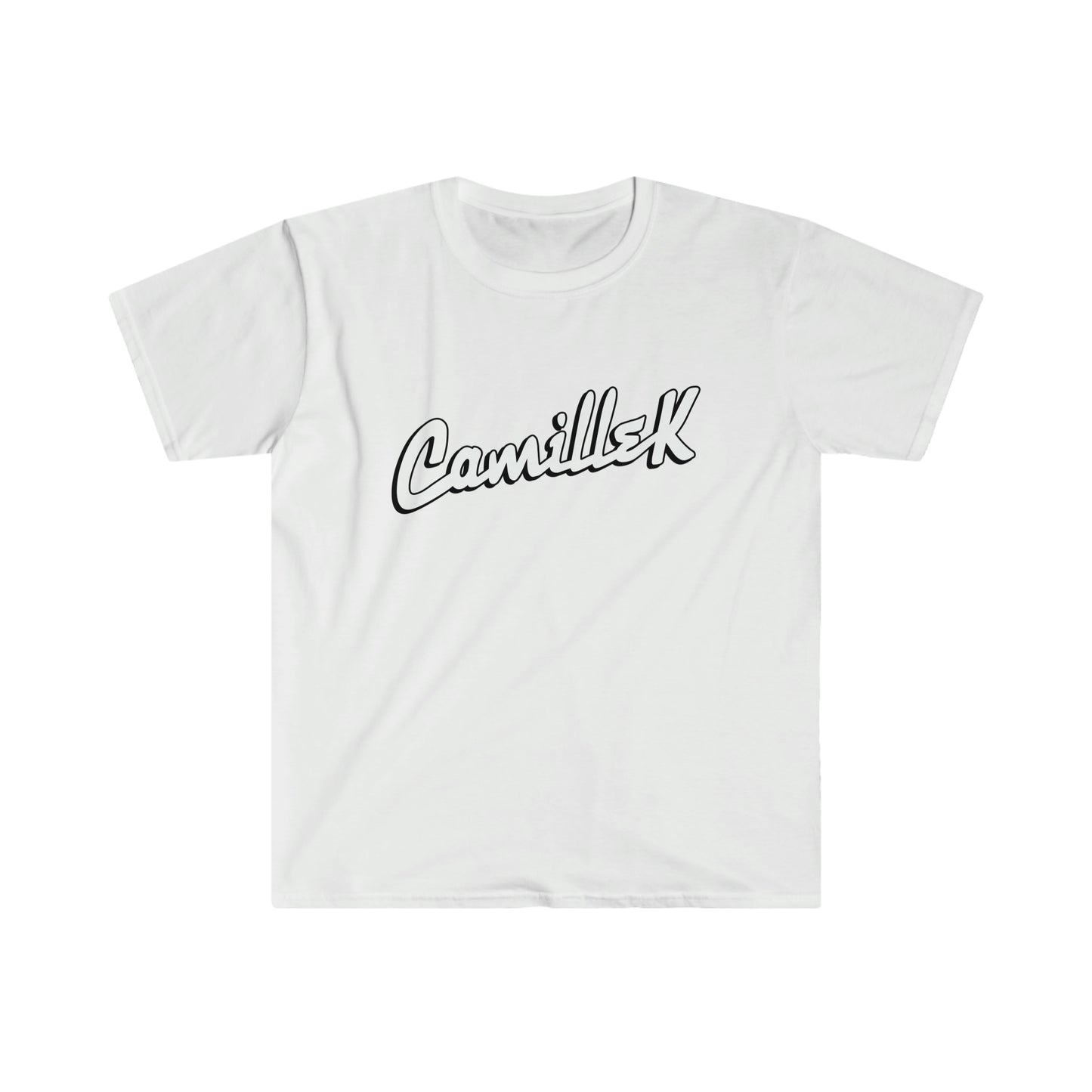 Camille K Script Logo Unisex Softstyle T-Shirt