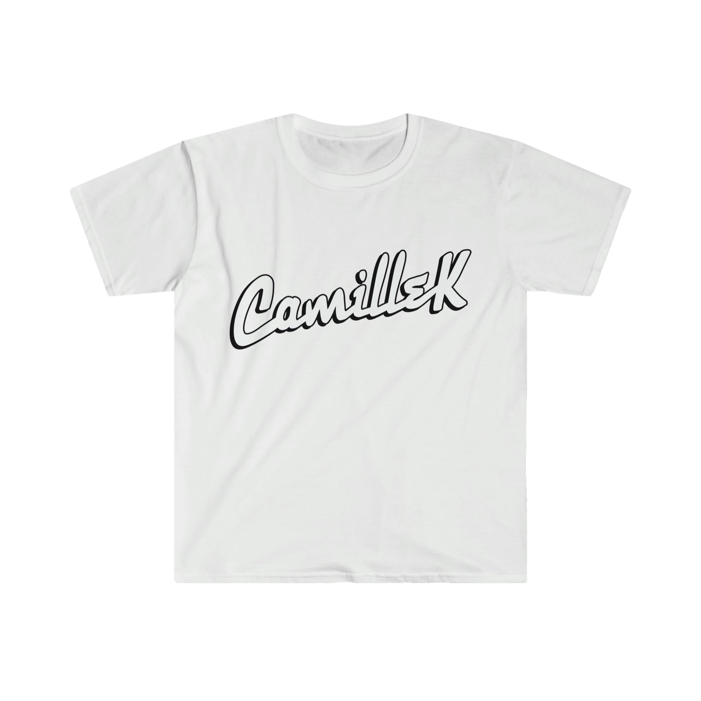 Camille K Script Logo Unisex Softstyle T-Shirt