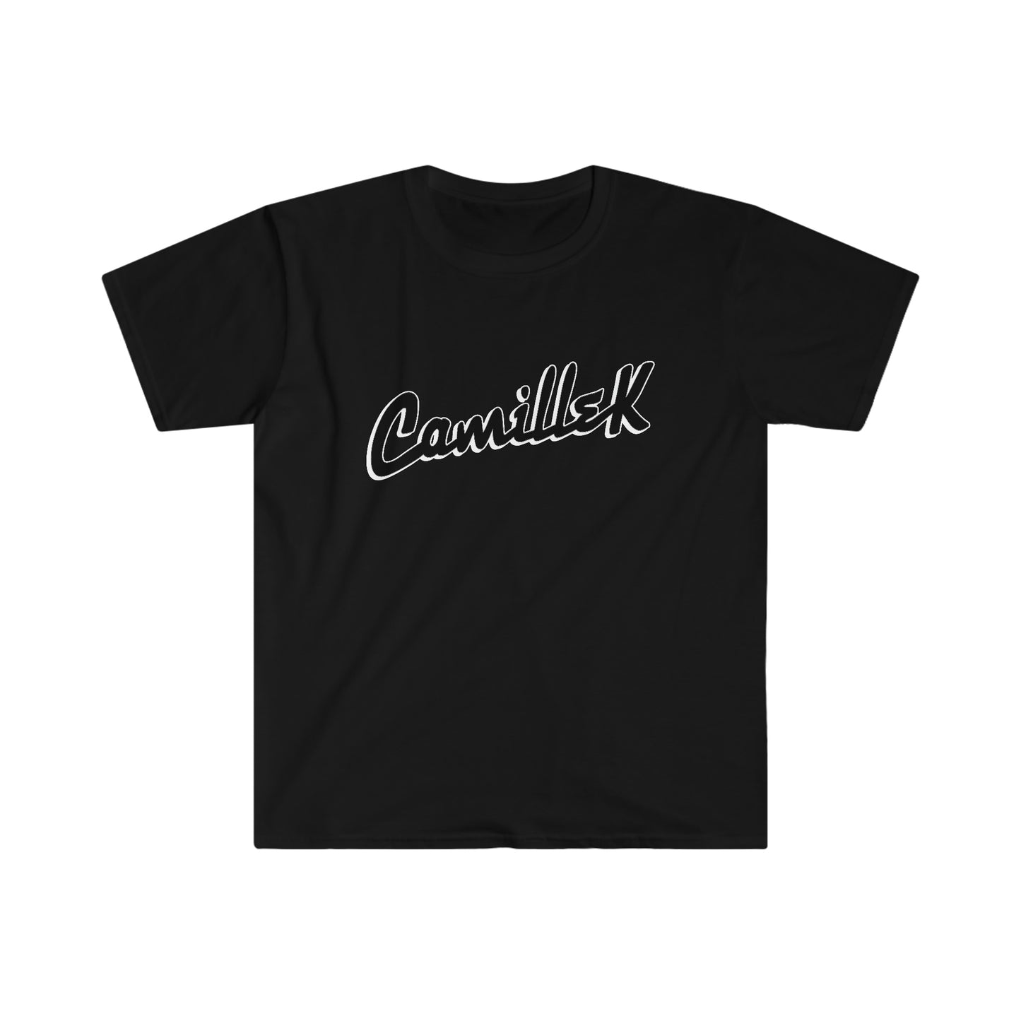 Camille K Script Logo Unisex Softstyle T-Shirt